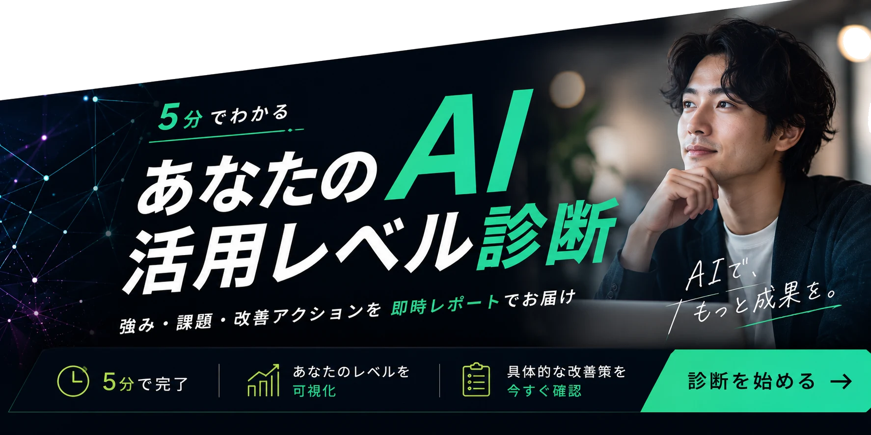 AI活用レベル診断 - 5分で完了・あなたのレベルを可視化・改善策を今すぐ確認